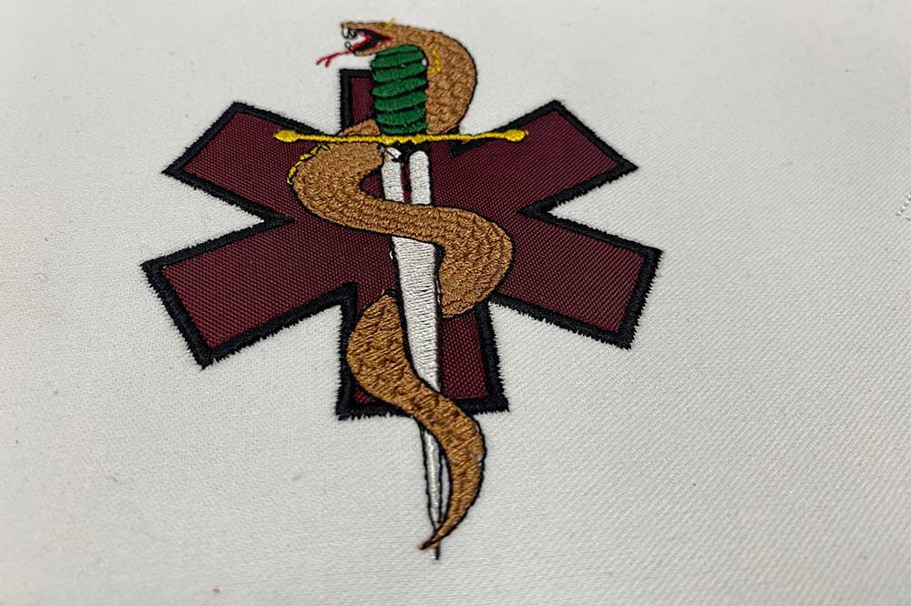 Embroidery on Guidon