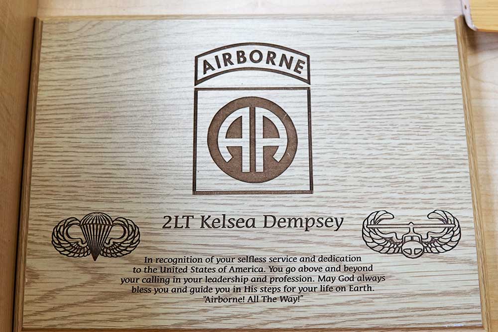 Wood Engraved Plaque